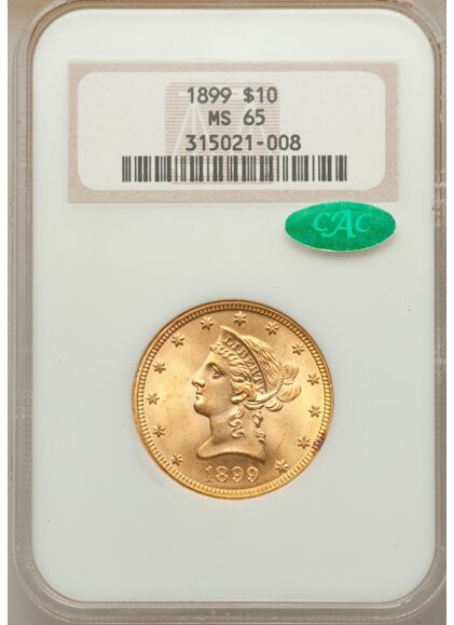1899 $10 Liberty Eagle MS65 1