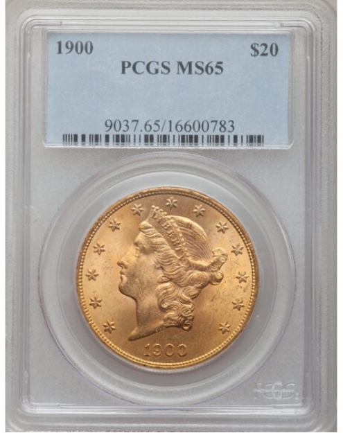 1900 $20 Liberty Double Eagle MS65 1