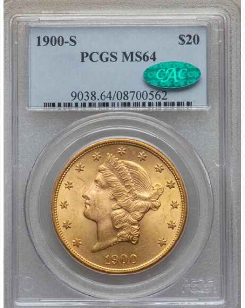 1900-S $20 Liberty Double Eagle MS64 1