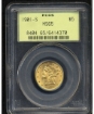1901-S $5 Liberty Half Eagle MS65 1