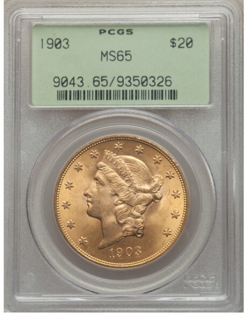1903 $20 Liberty Double Eagle MS65 1