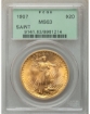 1907NM $20 St. Gaudens Double Eagle MS63 1