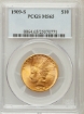 1909-S $10 Indian Head Eagle MS65 1