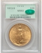 1913-S $20 St. Gaudens Double Eagle MS63 1
