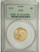 1915 $5 Indian Head Half Eagle MS65 1