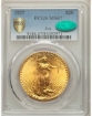 1927 $20 St. Gaudens Double Eagle MS67 1