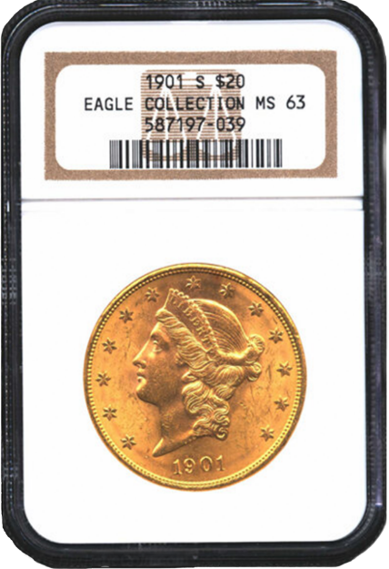 Picture of 1901S $20 Liberty Double Eagle MS63