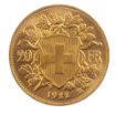 Picture of Swiss 20 Franc Gold BU (.1867, Varied Year)
