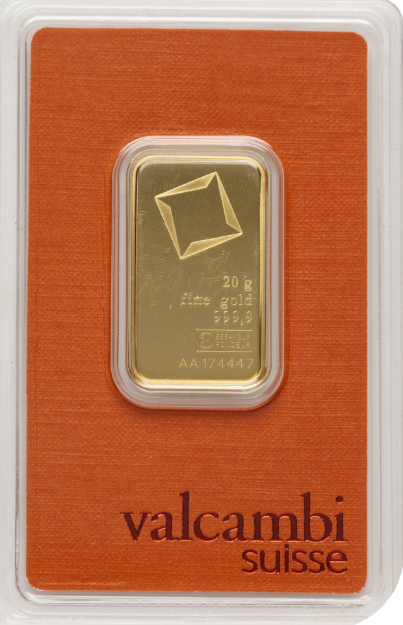 Picture of 20 Gram Gold Bar (With Assay)