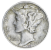 Picture of 90% Silver Dimes, Silver coins ($1 Face Value, Circulated, Varied Year)