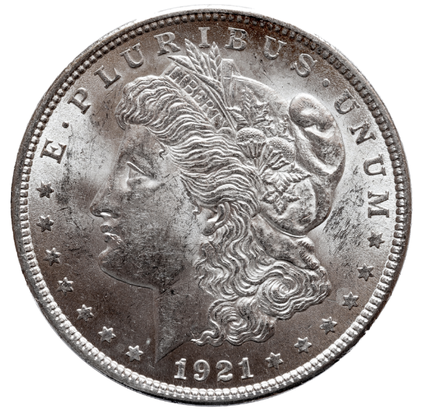 Picture of 1921 Morgan Silver Dollar BU