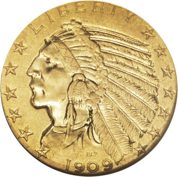 Picture of $5 Indian Head Half Eagle XF