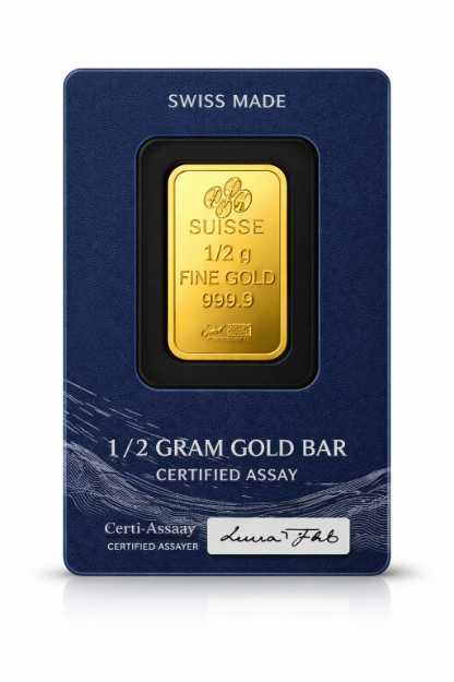 Picture of 1/2 Gram Gold Bar (With Assay)
