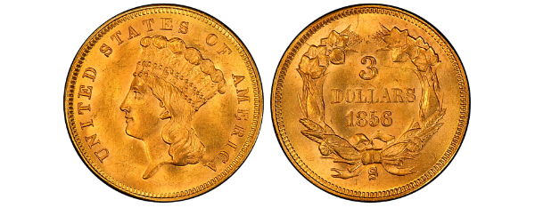$3 Common Date Gold Coins