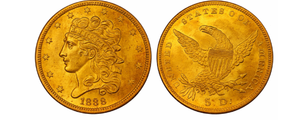 $5 Common Date Gold Coins