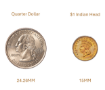 Type 3 $1 Indian size reference