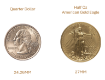 Gold Eagle .5 oz size reference