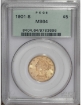 1901S $5 Liberty Half Eagle MS64