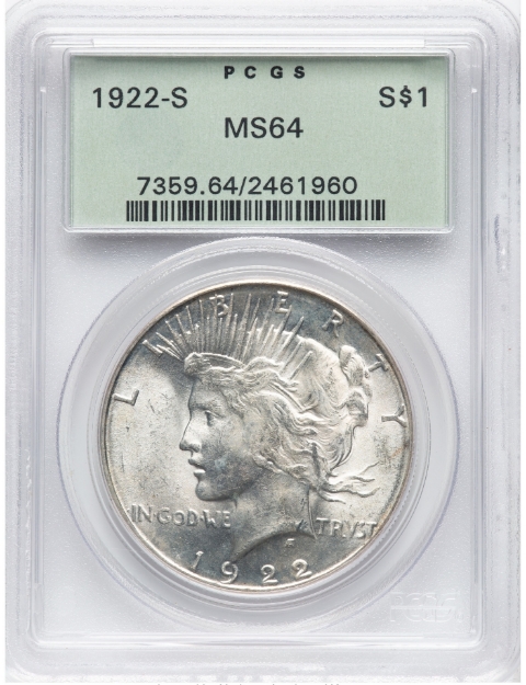 Picture of Peace Silver Dollar MS64 (Varied Year)