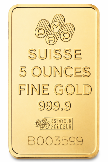 Picture of 5 oz Gold Bar (Our Choice, Varied Mint)