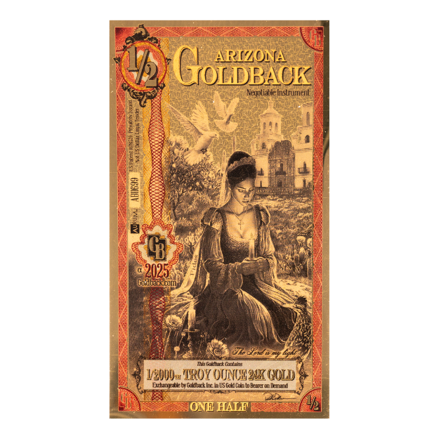 Picture of 1/2 Arizona Goldback
