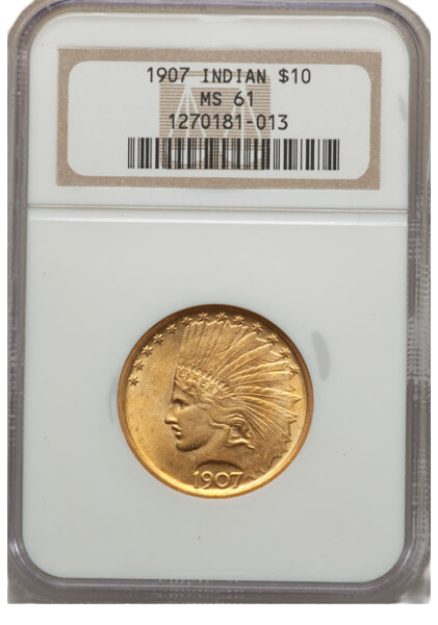 Picture of 1907NM $10 Indian Head Eagle MS61