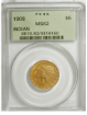 Picture of 1908 $5 Indian Head Half Eagle MS62