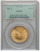 Picture of 1911 $10 Indian Head Eagle MS63