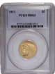 Picture of 1913 $5 Indian Head Half Eagle MS63