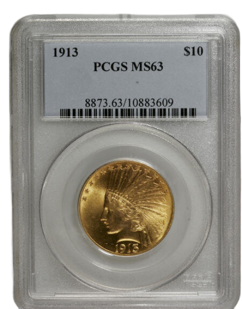 Picture of 1913 $10 Indian Head Eagle MS63