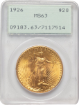 Picture of 1926FS-101 $20 St. Gaudens Double Eagle MS63