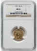 Picture of 1913 $2.50 Indian Head Quarter Eagle MS61