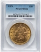 Picture of 1876 $20 Liberty Double Eagle MS62
