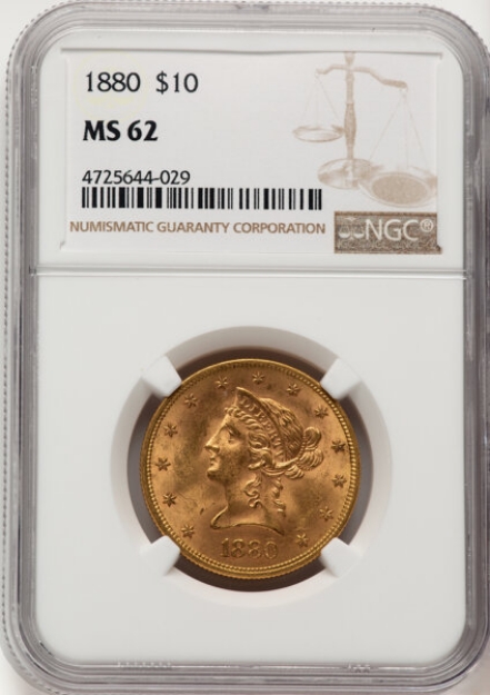 Picture of 1880 $10 Liberty Eagle MS62