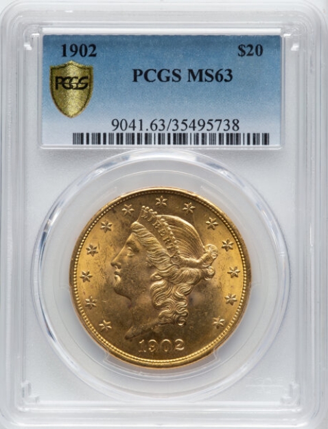 Picture of 1902 $20 Liberty Double Eagle MS63