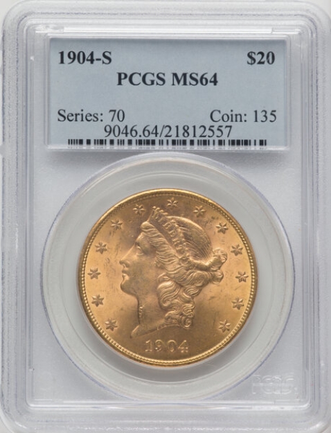 Picture of 1904S $20 Liberty Double Eagle MS64