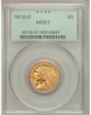 Picture of 1910D $5 Indian Head Half Eagle MS61