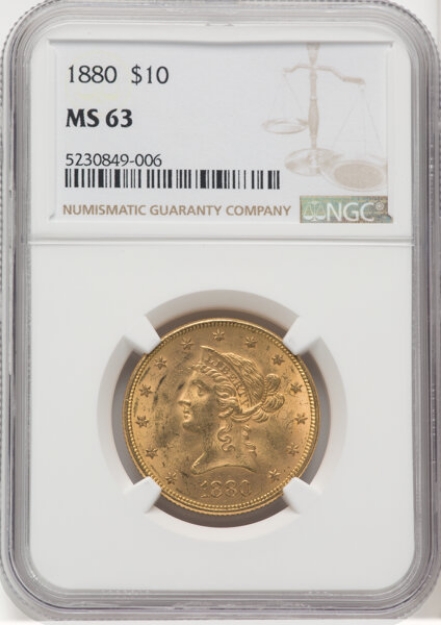 Picture of 1880 $10 Liberty Eagle MS63