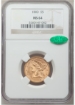 Picture of 1880 $5 Liberty Half Eagle MS64