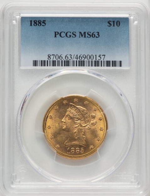 Picture of 1885 $10 Liberty Eagle MS63