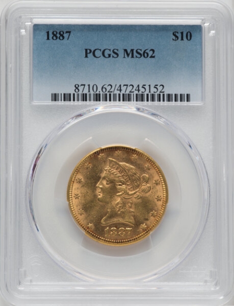 Picture of 1887 $10 Liberty Eagle MS62