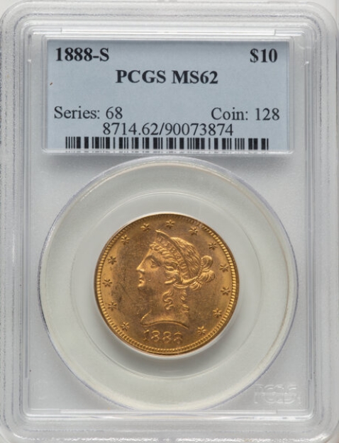 Picture of 1888S $10 Liberty Eagle MS62