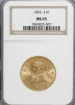 Picture of 1893 $10 Liberty Eagle MS65