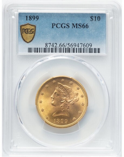 Picture of 1899 $10 Liberty Eagle MS66
