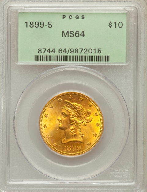 Picture of 1899S $10 Liberty Eagle MS64