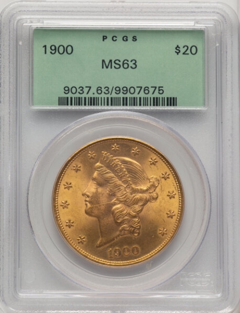Picture of 1900 $20 Liberty Double Eagle MS63