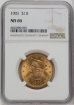 Picture of 1901 $10 Liberty Eagle MS66