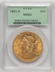 Picture of 1901S $20 Liberty Double Eagle MS62