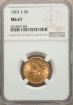 Picture of 1901S $5 Liberty Half Eagle MS67