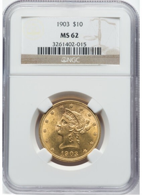 Picture of 1903 $10 Liberty Eagle MS62